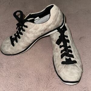 Footjoy LoPro Spikeless Leather Taupe Golf Shoes 7.5M 97276 Women’s EUC